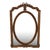 French Louis XV Style Gold Finish Decorative Mirror For Sale