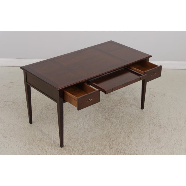 Grange Grange Cherry 3 Drawer Country French Writing Desk For Sale - Image 4 of 16