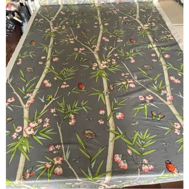 English 5 Plus Yards of Glazed Chintz Brunschwig & Fils Fabric For Sale - Image 3 of 4