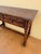 Baroque Spanish Walnut Console Table With Geometric Carved Drawers For Sale - Image 3 of 13