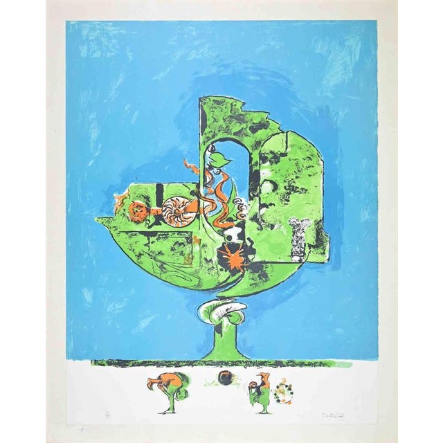 Graham Sutherland, Flames in a Rock Form I, 1970s, Lithograph For Sale - Image 3 of 3