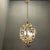 Italian tole flower chandelier 1960’s height including chain and ceiling canopy 95 cm height without chain and ceiling...