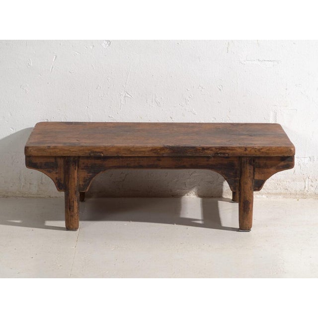 Low Antique Qing Dynasty Shanxi Kang Table in Pine For Sale - Image 5 of 9