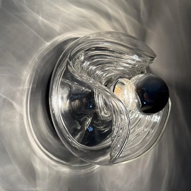Wave Glass Wall Lamp from Peill & Putzler, 1970s For Sale - Image 6 of 18
