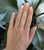 Nine lab grown diamonds totalling 1.47 carats sparkle across this solid 14K white gold band. Lab grown diamonds are...