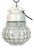 Vintage White Porcelain Pendant Light, 1970s For Sale