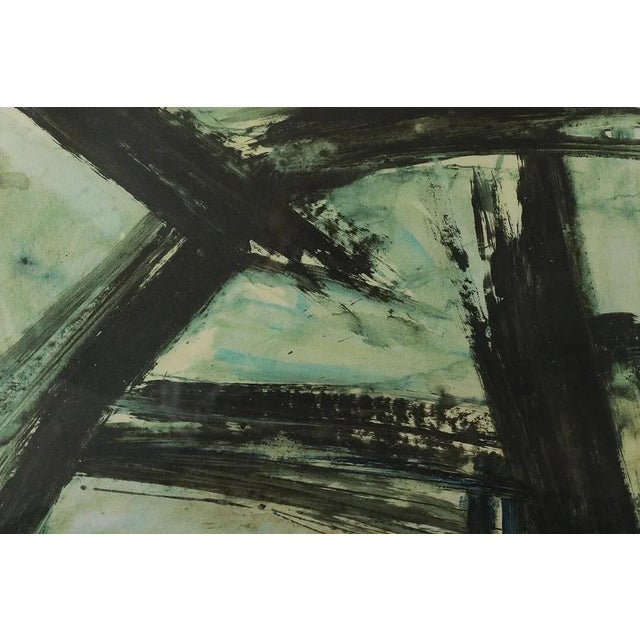 1990s Frans Minnaert, Composition, Color Lithograph, 1990s, Framed For Sale - Image 5 of 6