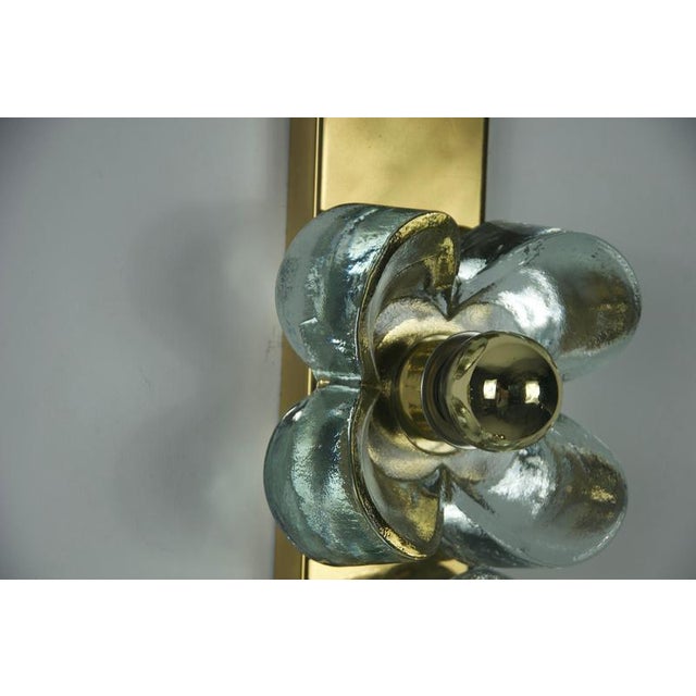 Mid-Century Brass and Glass Wall Lamps attributed to Sische, Germany, 1960s, Set of 2 For Sale - Image 10 of 11