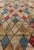 Blue Colorful 19th Century Antique American Hooked Rug With Diamond Design 4'1 X 8'8 For Sale - Image 8 of 11