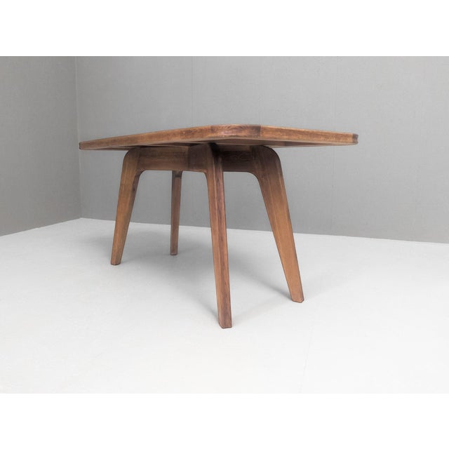 Sculptural Modernist French Oak Table, 1930s For Sale - Image 14 of 18
