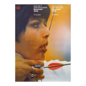 1976 Montreal Olympics Poster - Archery - Cojo