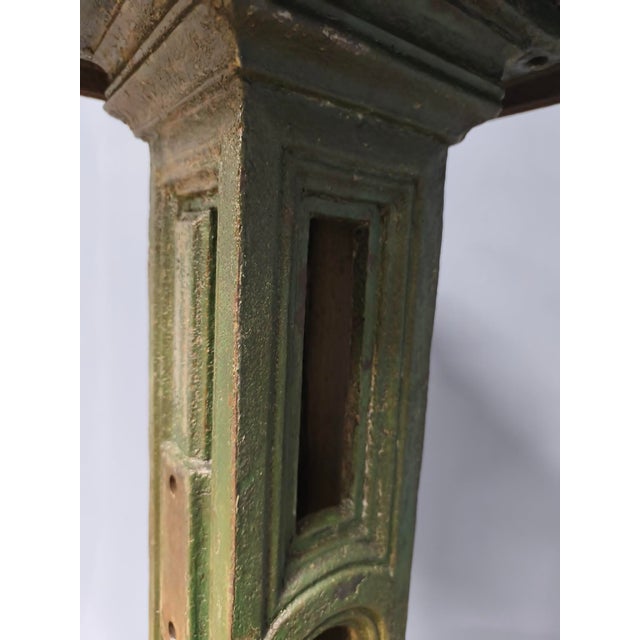 Large Cast Iron Pedestal with Cast Iron Machine Leg, 1890s, Set of 2 For Sale - Image 15 of 18