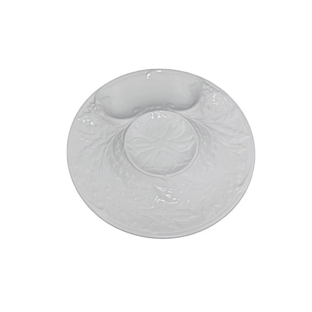 Vintage Gien France White Artichoke Plates, Set of 4 For Sale In Baton Rouge - Image 6 of 7