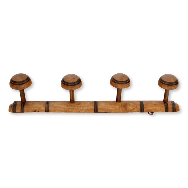 Early 20th Century French Faux Bamboo Coat / Hat Rack For Sale - Image 5 of 5