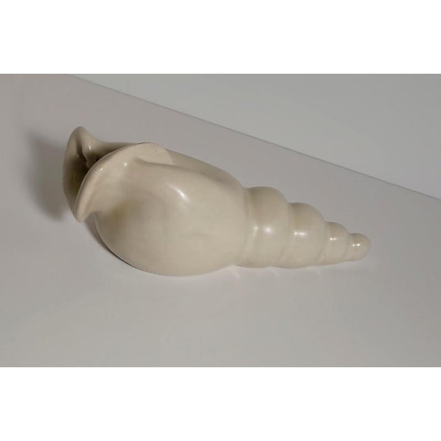 Ceramic Sculptural Shell Vase in Stoneware by C.H. Brannam, 1965 For Sale - Image 7 of 12