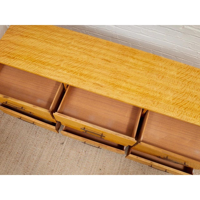 Madagascar Vintage Nine Drawer Dresser For Sale - Image 4 of 12