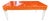 Mid-Century Modern Style High-Gloss Orange Lacquered Wood and Lucite Greek Key Coffee Table by Julio Jimenez For Sale