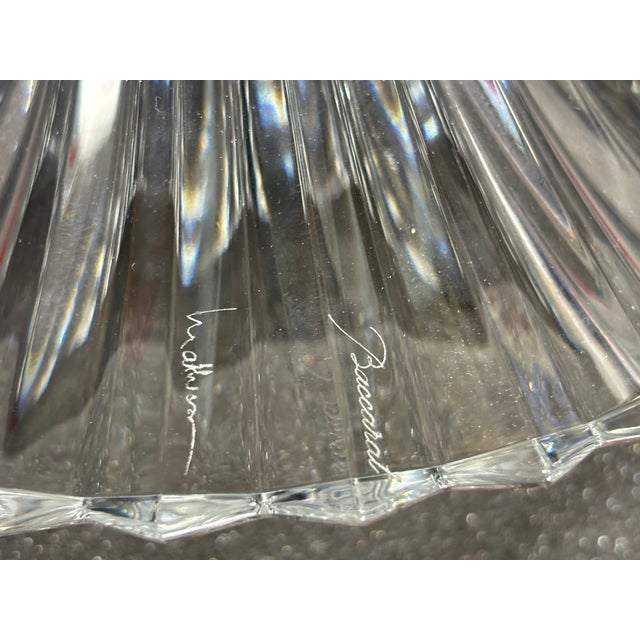 Art Deco Baccarat Crystal Sconce - a Pair For Sale - Image 3 of 3