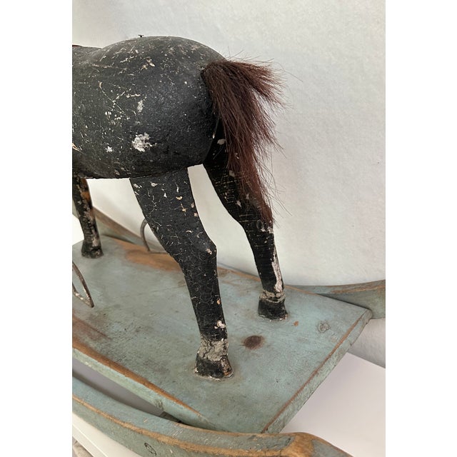 Primitive Antique Rocking Horse For Sale - Image 11 of 11