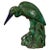 Vintage Lifesize Chinese Green & Blue Glazed Ceramic Heron Bird Sculpture For Sale - Image 13 of 13
