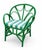 Vintage Moroccan Style Bentwood Armchair in Garden Green For Sale - Image 4 of 10