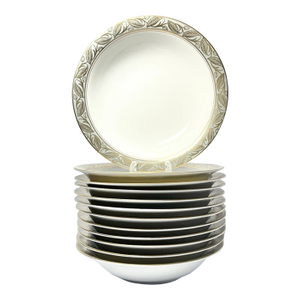 1950s Noritake “Greta” Set of 12 Bone China Soup Bowls