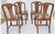 1920s Antique 1920s Set of 4 Tiger Oak Dining / Kitchen Chairs English Jacobean Restored For Sale - Image 5 of 12