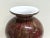 Contemporary Tall Red and Gold Art Glass Vase For Sale - Image 3 of 8