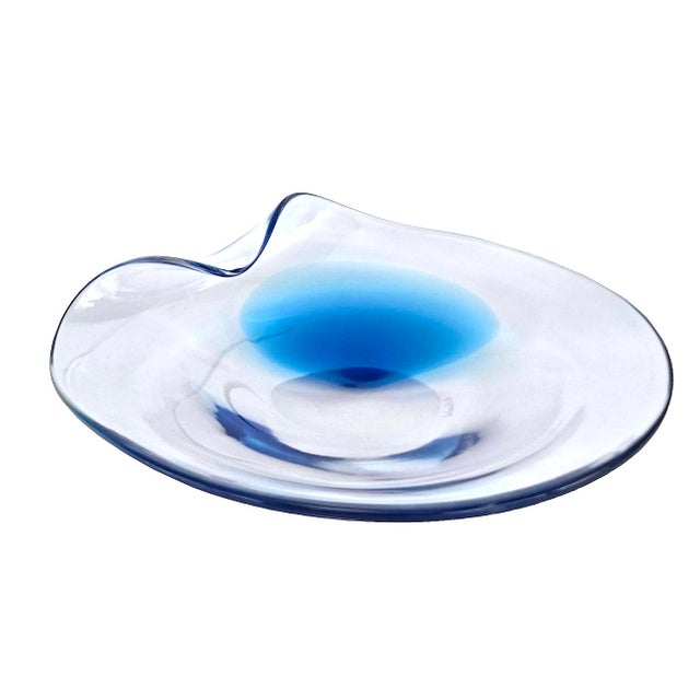 1980s 1980s Murano Art Glass Large Centerpiece Bowl by Renato Anatrà, Signed For Sale - Image 5 of 13
