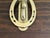 Metal Vintage Cast Brass Horse Head and Horseshoe Door Knocker For Sale - Image 7 of 10