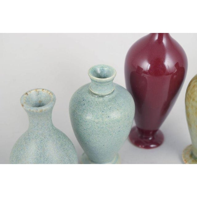 Small Vintage Stoneware Vases by Per Liljegren, 1980s, Set of 4 For Sale - Image 3 of 5
