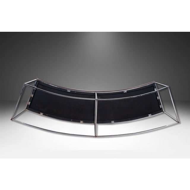 1970s 1970s Milo Baughman Thayer Coggin Curved Sofa Console Table Bench For Sale - Image 5 of 11