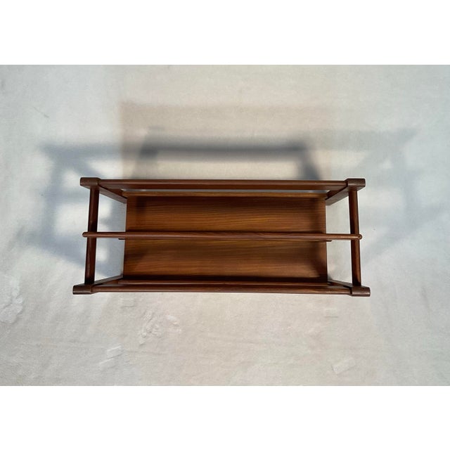 Vintage 1960s Mid Century Teak Magazine Rack Designed by Guy Rodgers ...