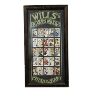 Antique Framed Will's Cigarettes Cards W.D. & H.O. Wills Circa 1900