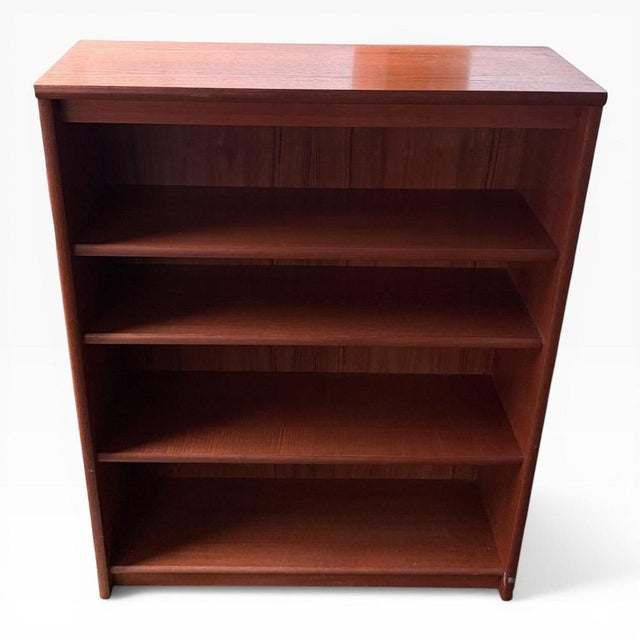 Mid-Century Danish Teak Compact Bookcase, 1960s For Sale - Image 4 of 8