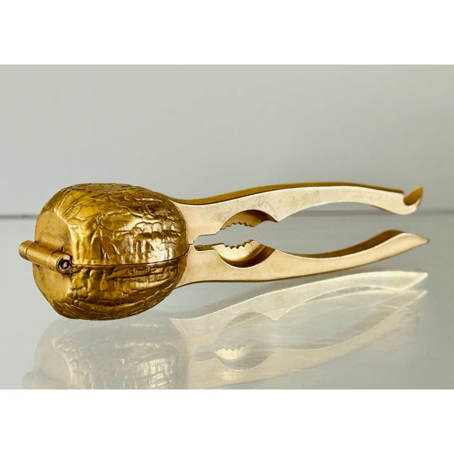 Mid-Century Modern 70’s West Germany Brass Finish Nuckcracker For Sale - Image 3 of 11
