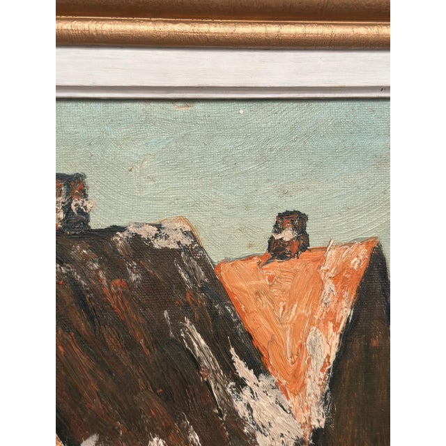 Harriet H. Axéll, Townscape, 1950s, Oil Painting on Panel, Framed For Sale - Image 6 of 17