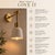 Handmade Brass Wall Sconce With White Shade | Mid-Century Modern Hallway Lighting For Sale - Image 10 of 13