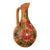 Vintage 18" Tonala Mexican Pottery Floral Ewer Pitcher For Sale