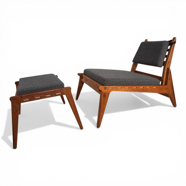 Set of Lounge Chair with Ottoman by Heinz Heger, 1960 For Sale - Image 16 of 18