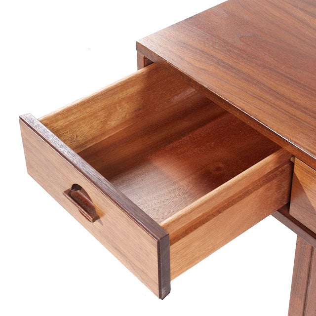 Wood Peter Lovig Mid Century Danish Teak Flip Top Desk For Sale - Image 7 of 12