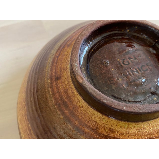 Lee Rosen for Design-Technics Ceramic Pottery Bowl With Dynamic Looping Design For Sale - Image 10 of 11