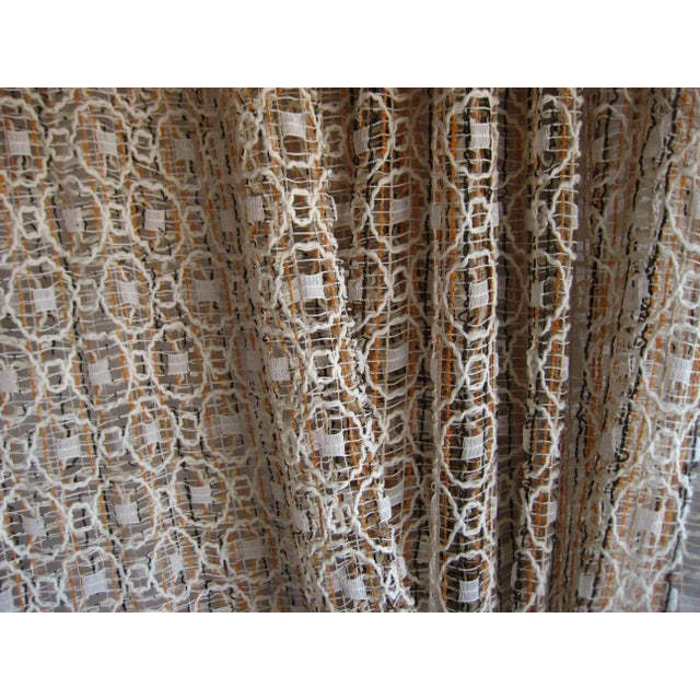 Textile Jack Lenor Larsen Style Mid Century Pair of Sheer Curtains For Sale - Image 7 of 11