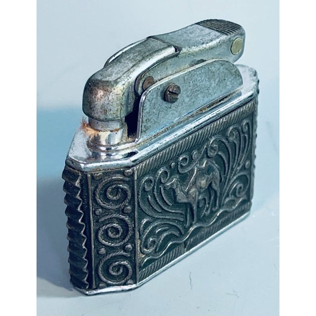 Art Deco Antique Myon Silver Lighter Camel Motif All Original For Sale - Image 3 of 7