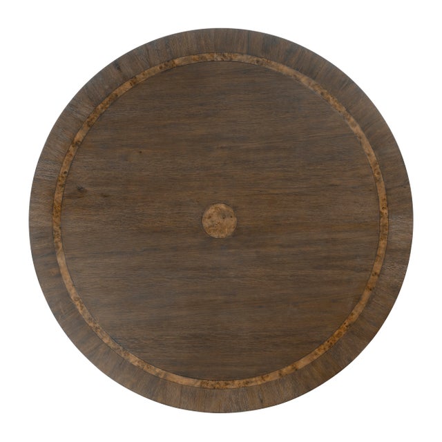 Traditional Century Furniture Monterey Round Dining Table - Dark For Sale - Image 3 of 4