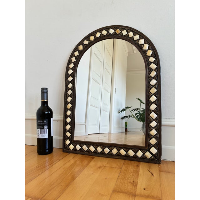 Late 20th Century Vintage Moroccan Moorish Wall Mirror For Sale - Image 5 of 10