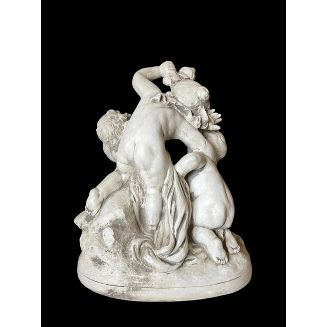 Plastic Early 20th Century Raphael Charles Peyre (1872-1949) Figural Sculpture Titled 'Bataille De Fleurs' For Sale - Image 7 of 18