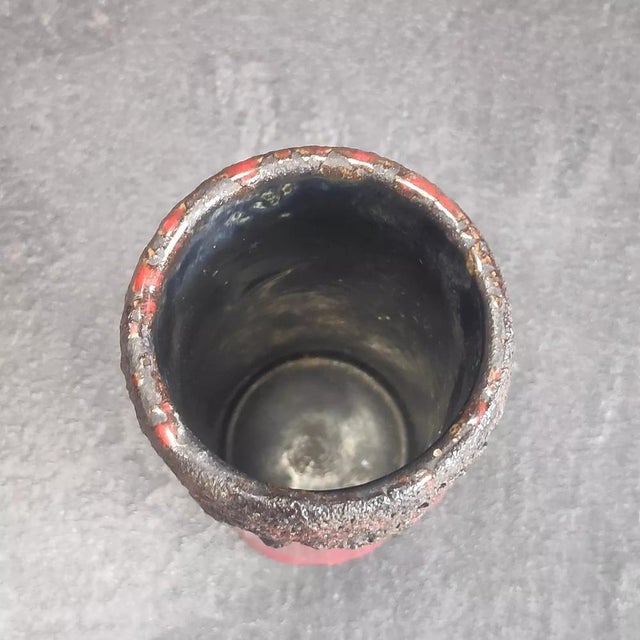 Scheurich Ceramic Vase 301-15 with Fat Lava Glaze, 1970s For Sale - Image 6 of 8