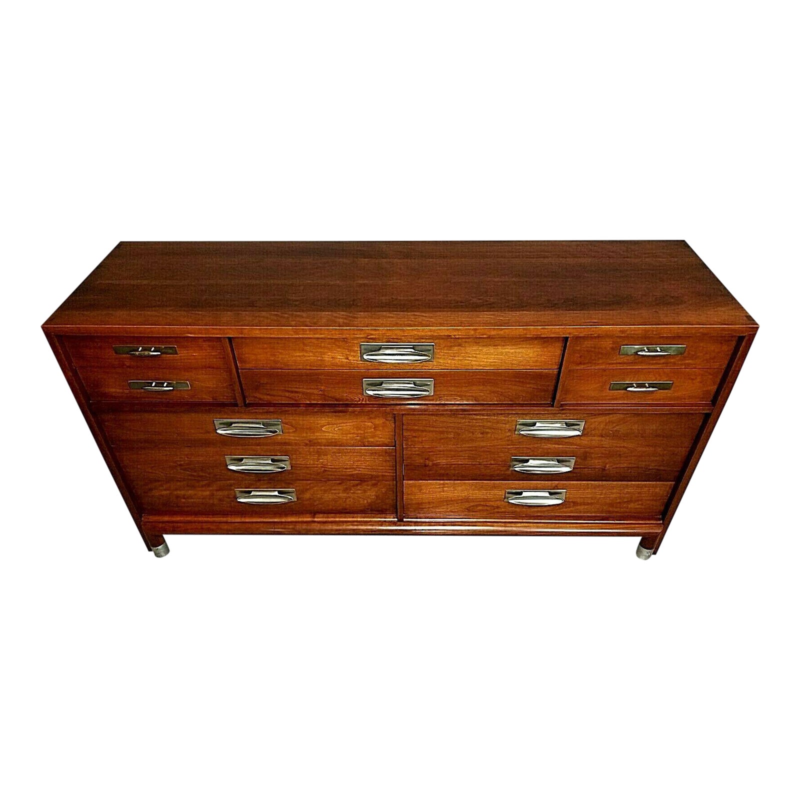 Vintage Willett Fine Furniture Mid Century Modern Solid Cherry Dresser
