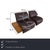 High-quality designer suite from KOINOR, consisting of a two-seater sofa and matching ottoman. The Free Motion Edit 3...